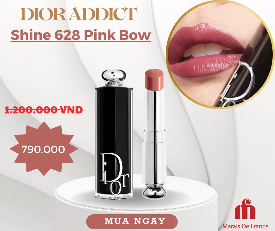 Dior Addict Shine 628 Pink Bow