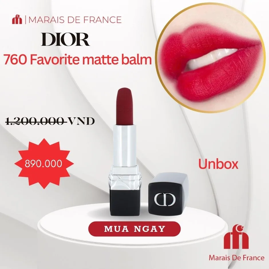 Son Dior Rouge 760 Favorite Velvet Finish