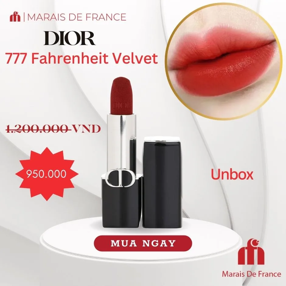 Son Dior Rouge 777 Fahrenheit Velvet Finish