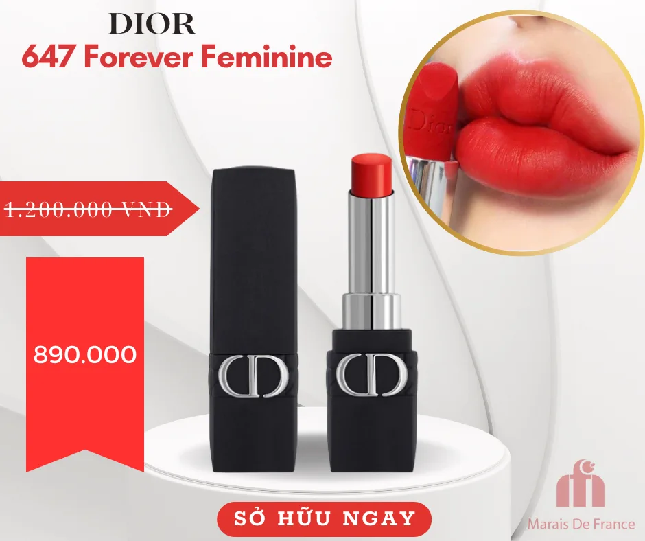 Dior Rouge Forever Lipstick 647