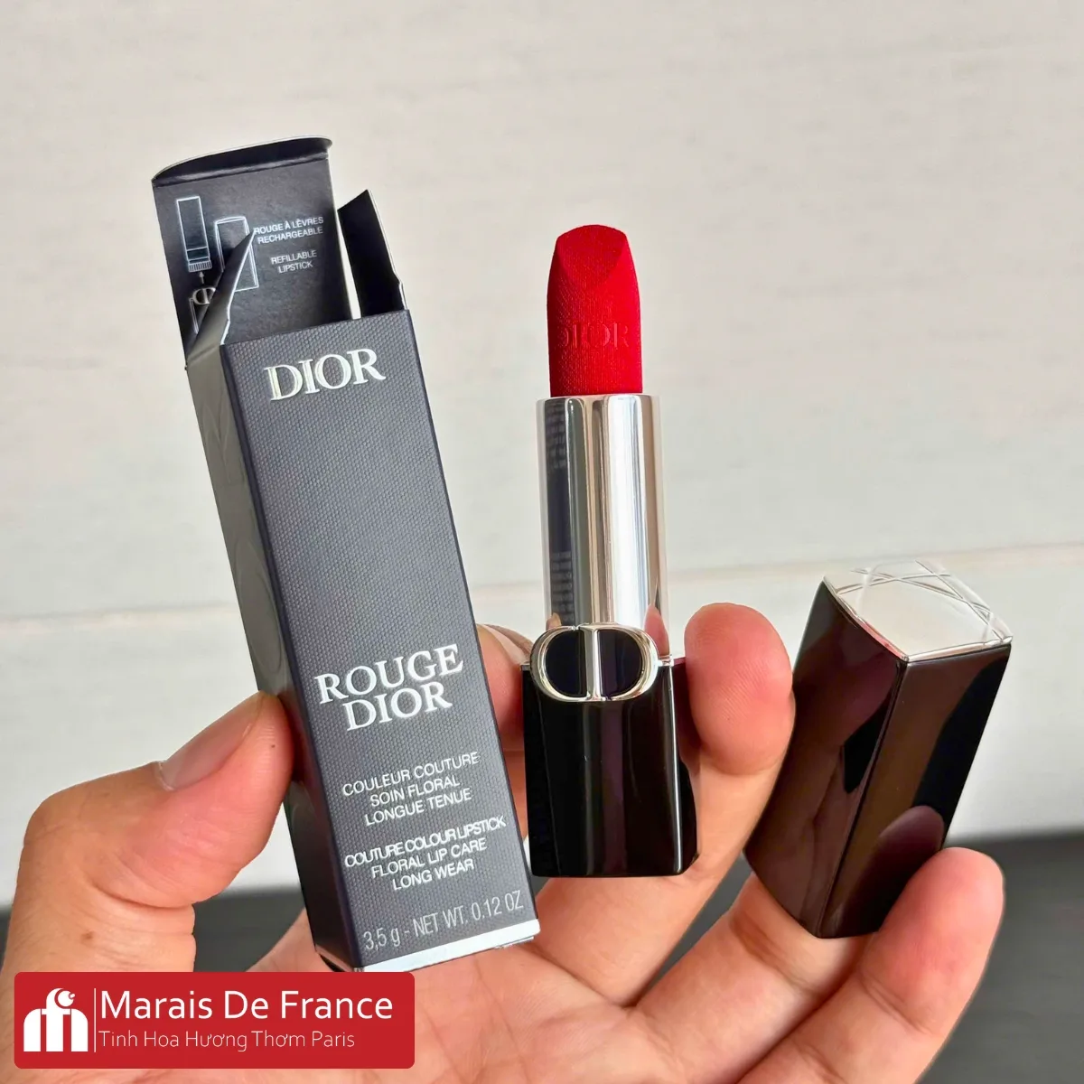 Son Lì Dior Rouge Velvet 999 Chính Hãng