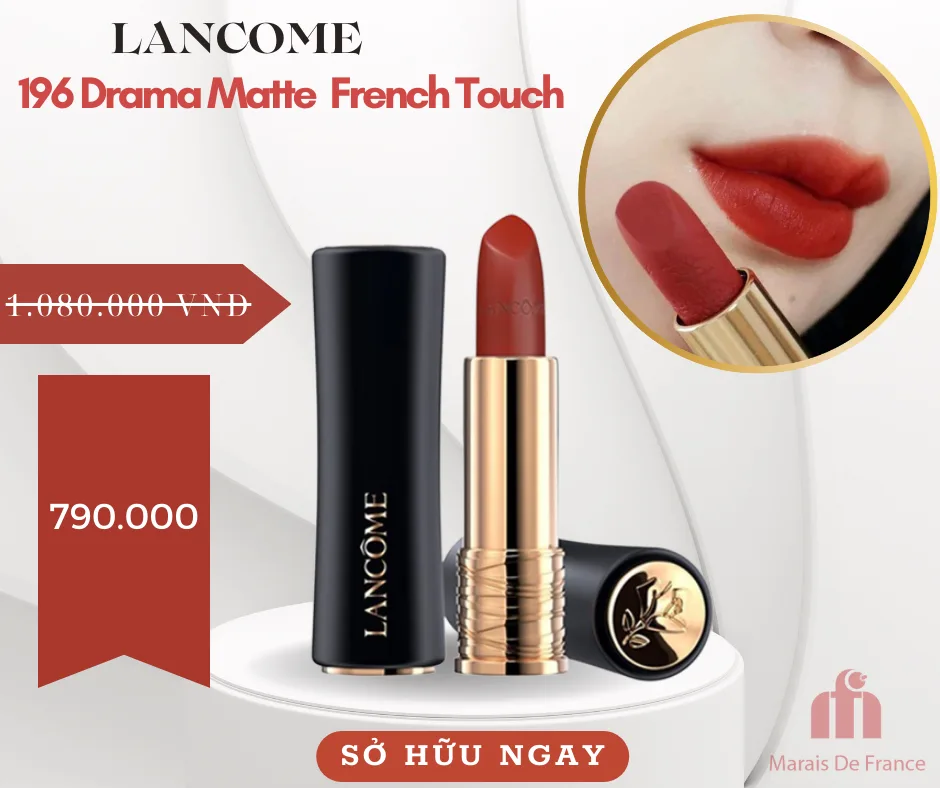 Lancome Drama Matte French Touch 196