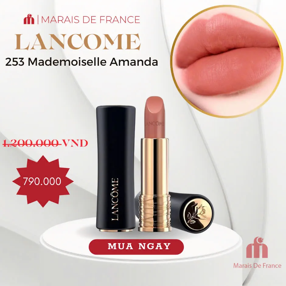 Son Lancome L'Absolu Rouge Cream 253 Mademoiselle Amanda