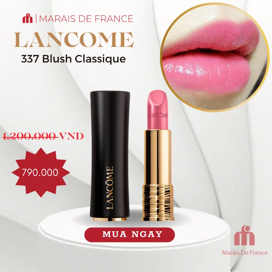 Son Lancome L'Absolu Rouge Cream 337 Blush Classique