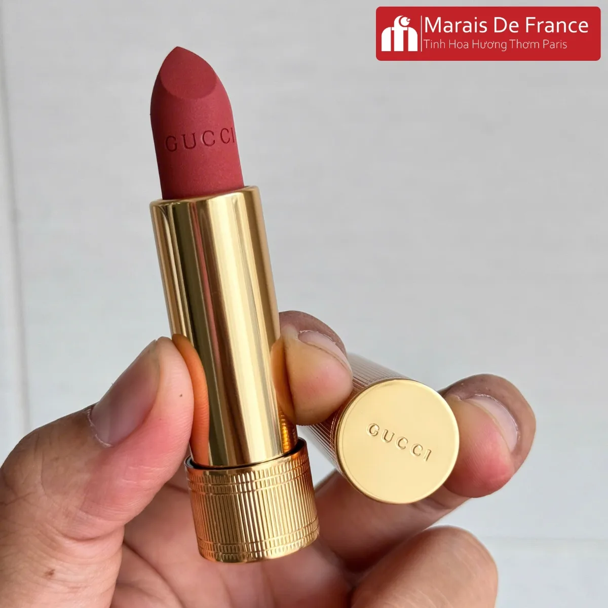 Son lì Gucci Matte Lipstick 208 They Met in Argentina Chính Hãng