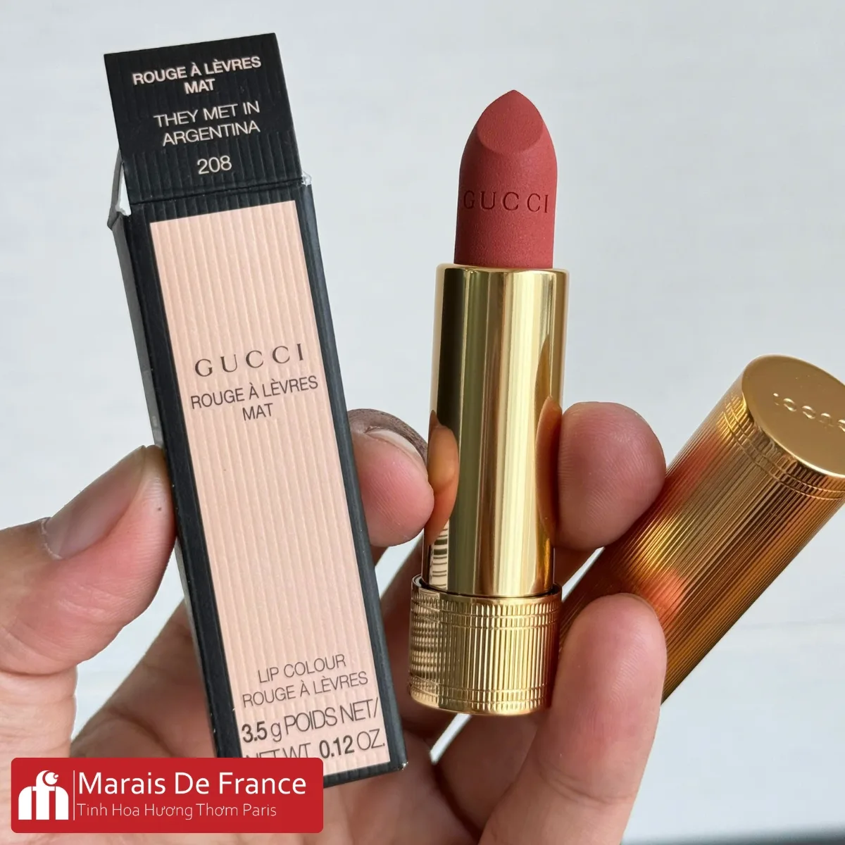 Son lì Gucci Matte Lipstick 208 They Met in Argentina mfparis