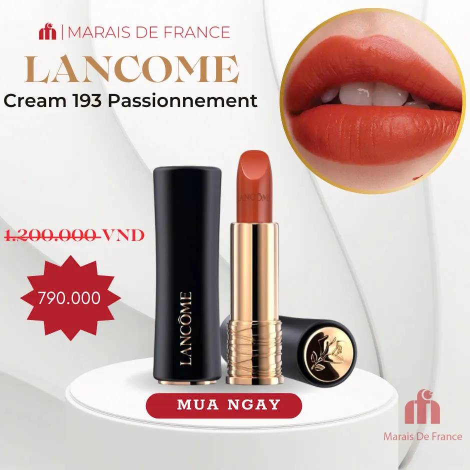 Son Lì Lancome L'Absolu Rouge Cream 193 Passionnement
