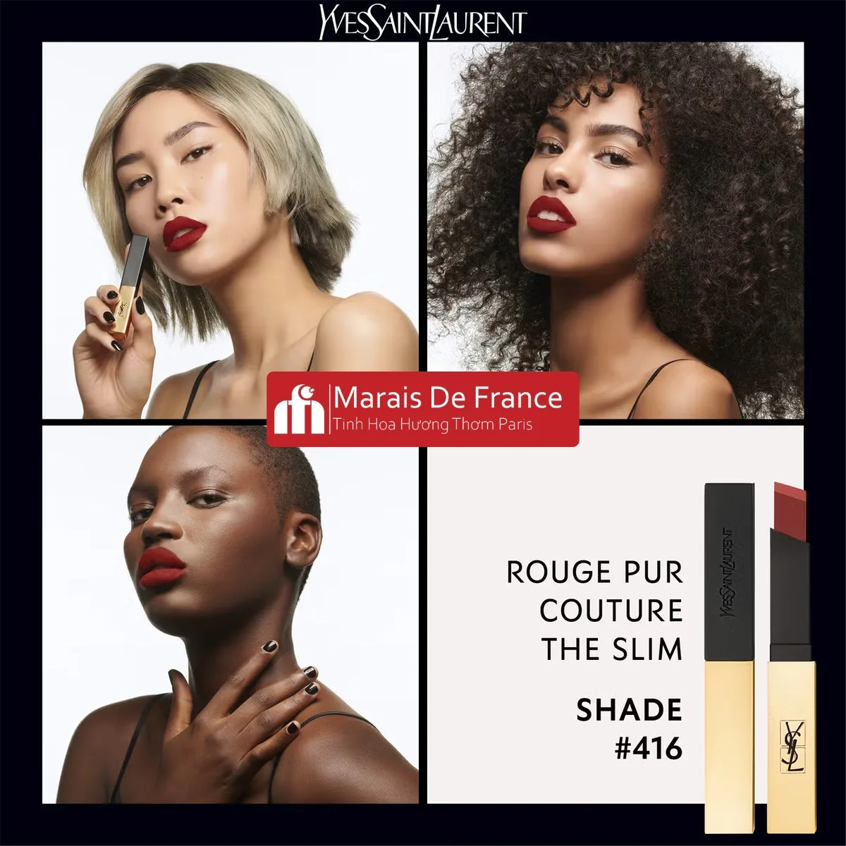 Màu Son Lì YSL Rouge Pur Couture The Slim 416 mfparis