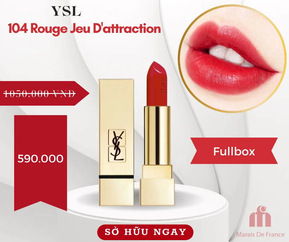 YSL 104 Rouge Jeu Dattraction