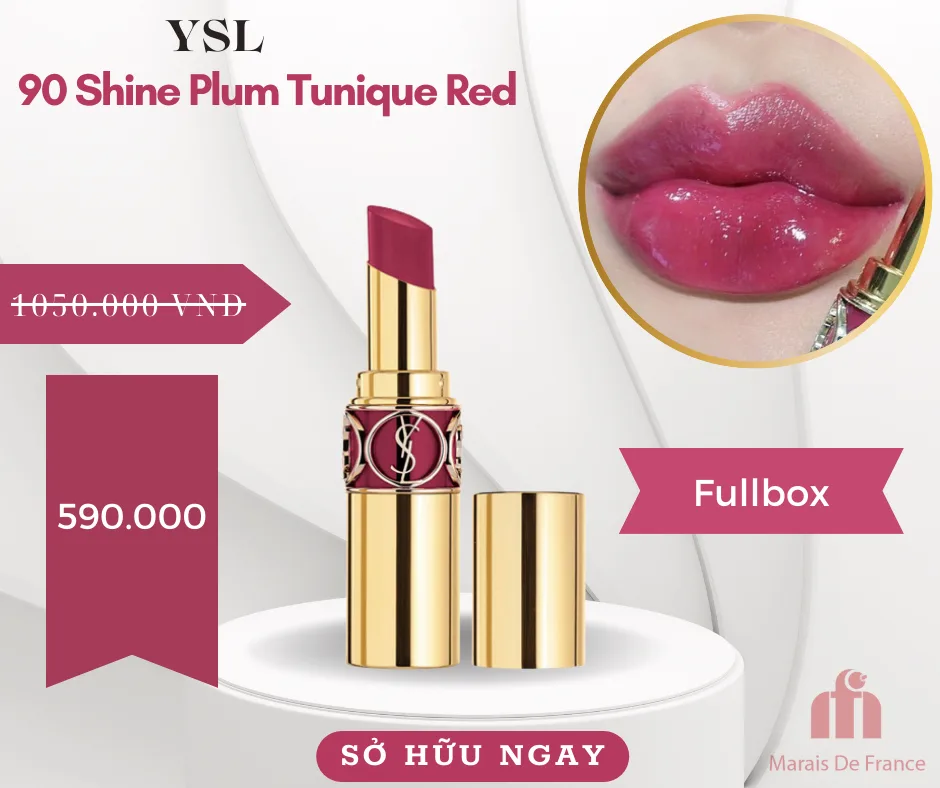 YSL 90 Shine Plum Tunique