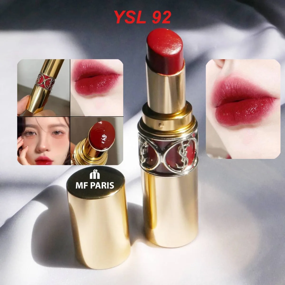 Son YSL 92 Rouge Volupte Shine