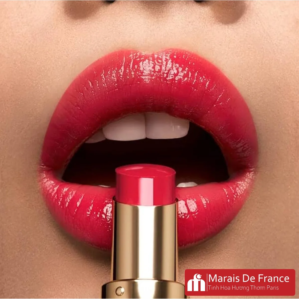 Son YSL Rouge Volupté Shine 152 “Pink Broderie” lên màu thế nào