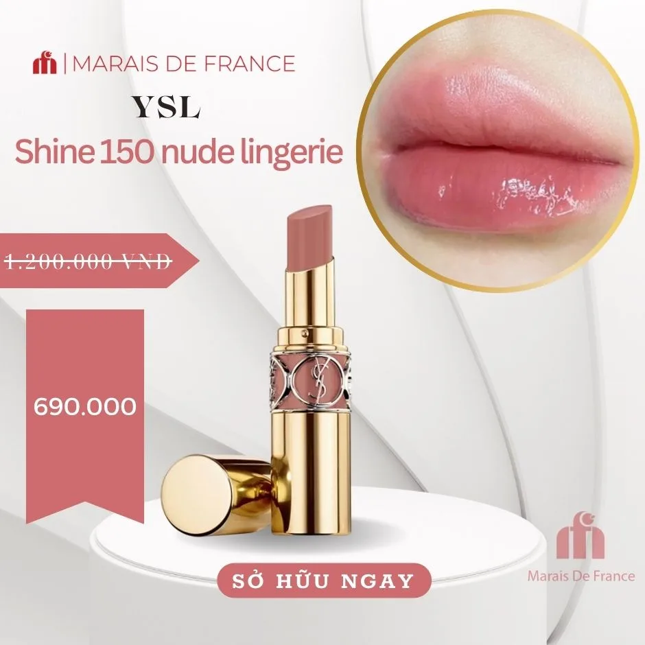 Son YSL Shine 150 Nude Lingerie
