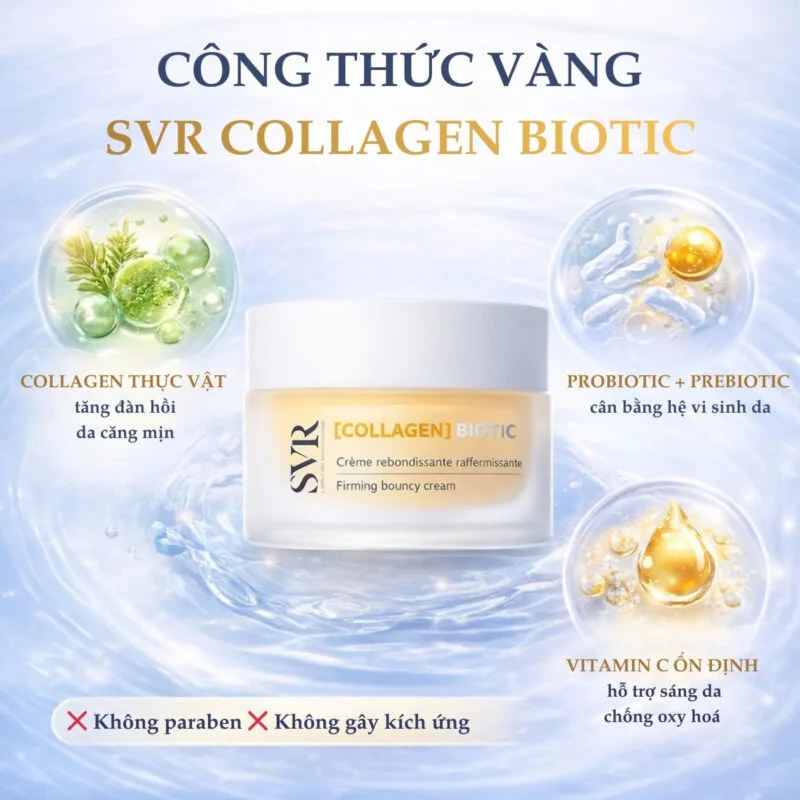 Thành Phần Kem Dưỡng Tái Tạo SVR Collagen Biotic