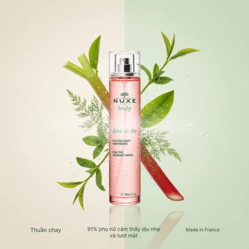 Thành phần Nước Thơm Nuxe Body Reve De The Exalting Fragrant Water 100ml