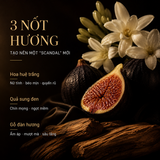 Tháp hương Scandal Absolu với hoa huệ trắng, quả sung đen và gỗ đàn hương