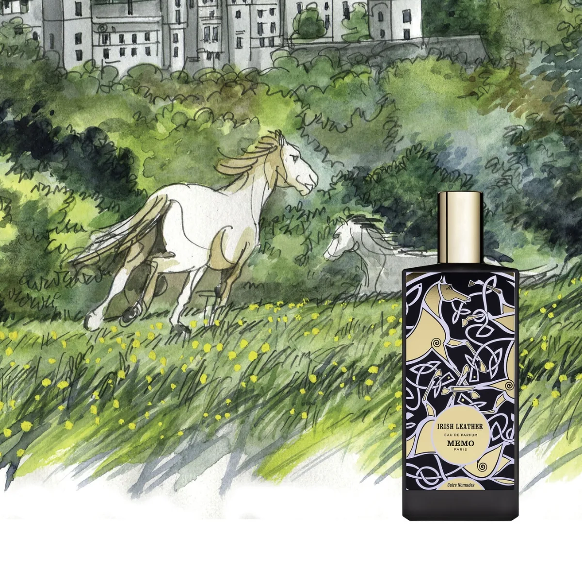 Thiết kế chai Memo Paris Irish Leather EDp 100ml
