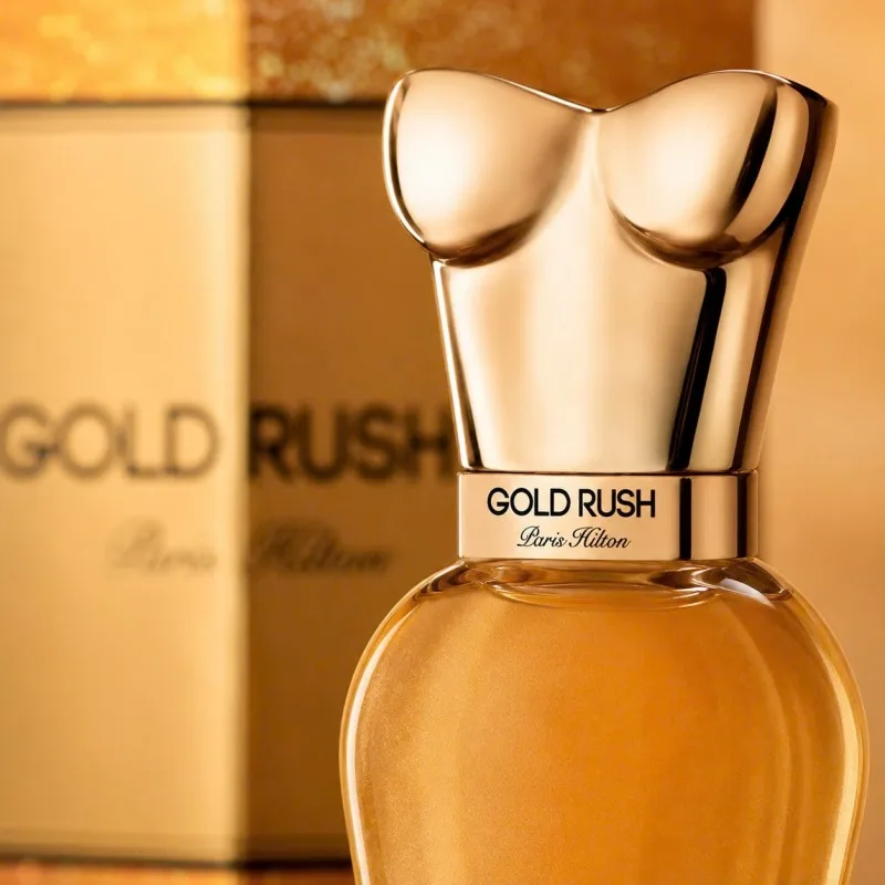 Thiết kế chai Paris Hilton Gold Rush 100ml