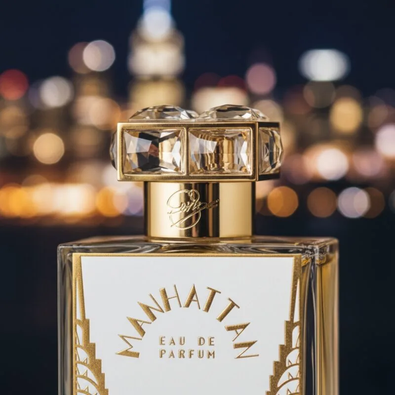 Thiết kế chai Roja Dove Manhattan Eau de Parfum lấy cảm hứng từ kiến trúc New York