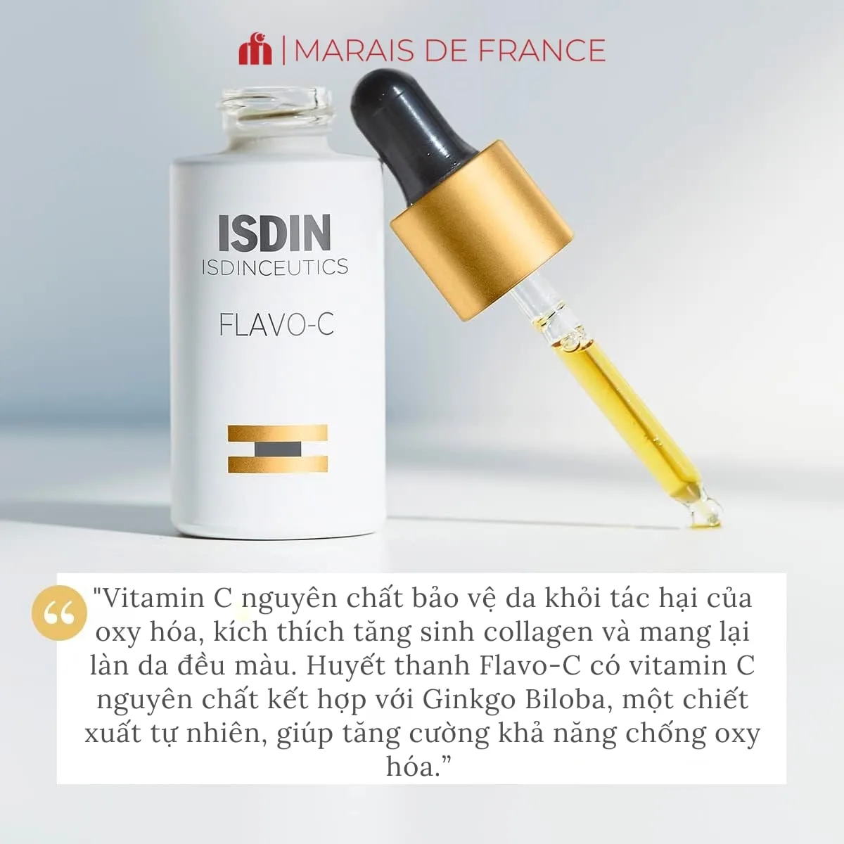 Tinh Chất Chống Lão Hóa Isdin Isdinceutics Rejuvenate Flavo-C 15ml