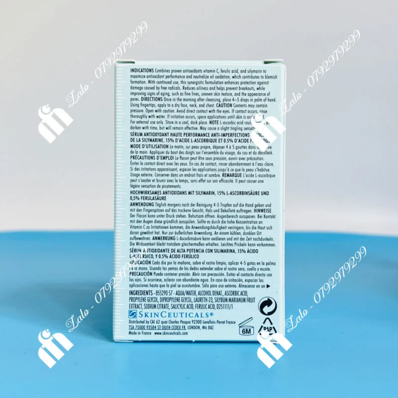 Tinh Chất Chống Oxy Hóa Skinceuticals Silymarin CF 15ml