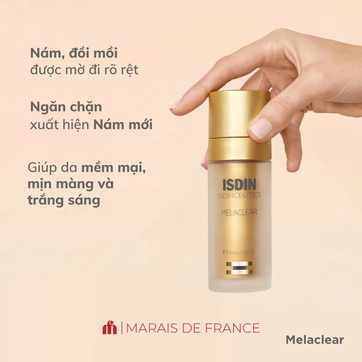 Tinh Chất Mờ Nám Isdin Brighten Melaclear Serum 30ml