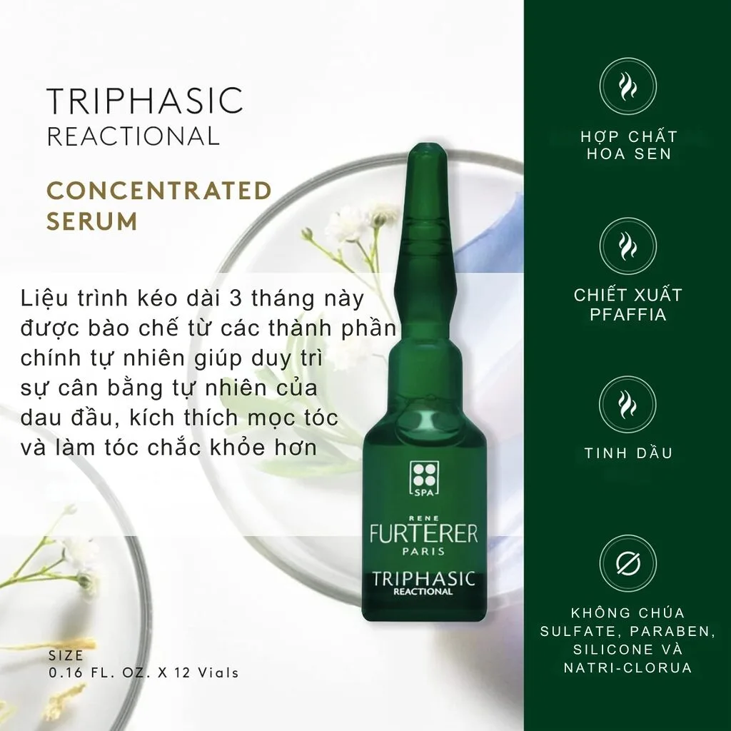 Tinh Chất Mọc Tóc Rene Furterer Paris Triphasic Reactional