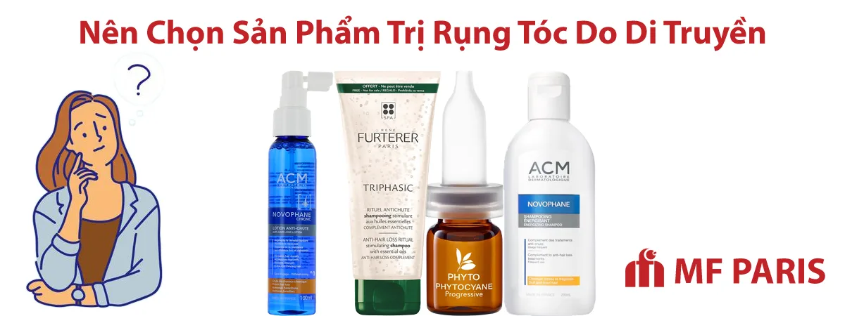 Lựa chọn phương pháp cho rụng tóc di truyền