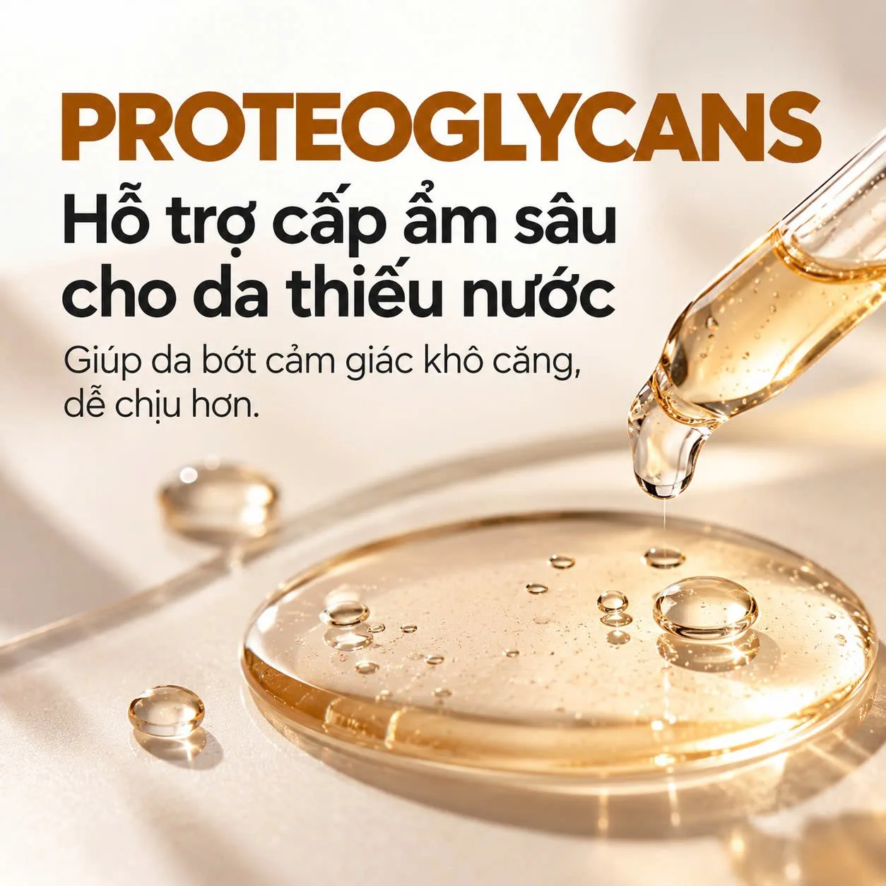 Toskani Lipo Proteoglycans hỗ trợ cấp ẩm cho làn da thiếu nước