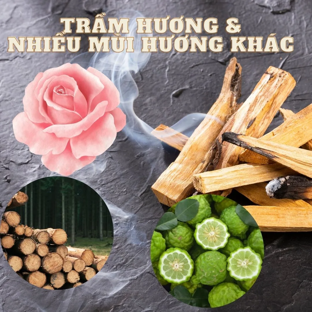 Trầm hương kết hợp với những loại hương nào