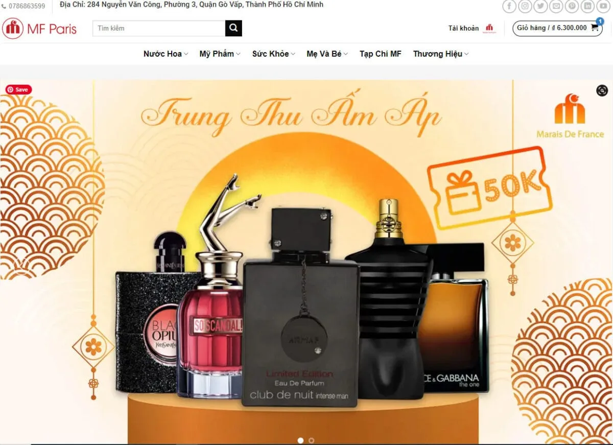 Trang web nước hoa uy tín