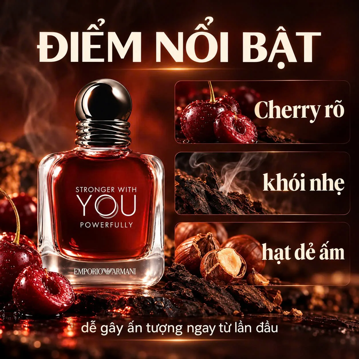 ưu điểm Emporio Armani Stronger With You Powerfully EDP