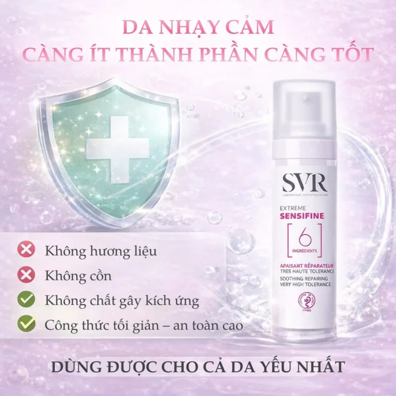 Ưu điểm kem Dưỡng SVR Sensifine AR Crème Riche Dành Cho Ai