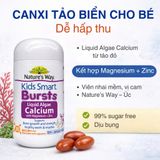 Viên Nhai Canxi Tảo Biển Nature's Way Kids Smart