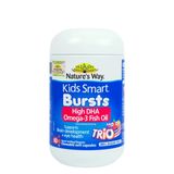 Viên Nhai Dầu Cá Cho Bé Nature's Way Kids Smart Omega-3 Fish Oil Trio 60 Viên
