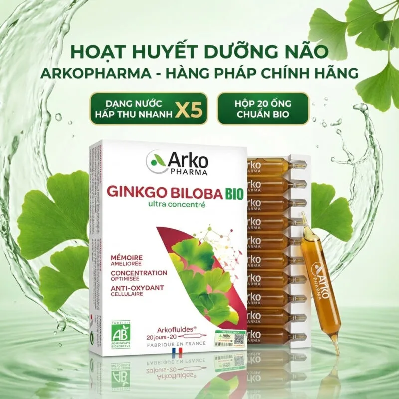 Viên Uống ArkoPharma Arkofluides Ginkgo Biloba