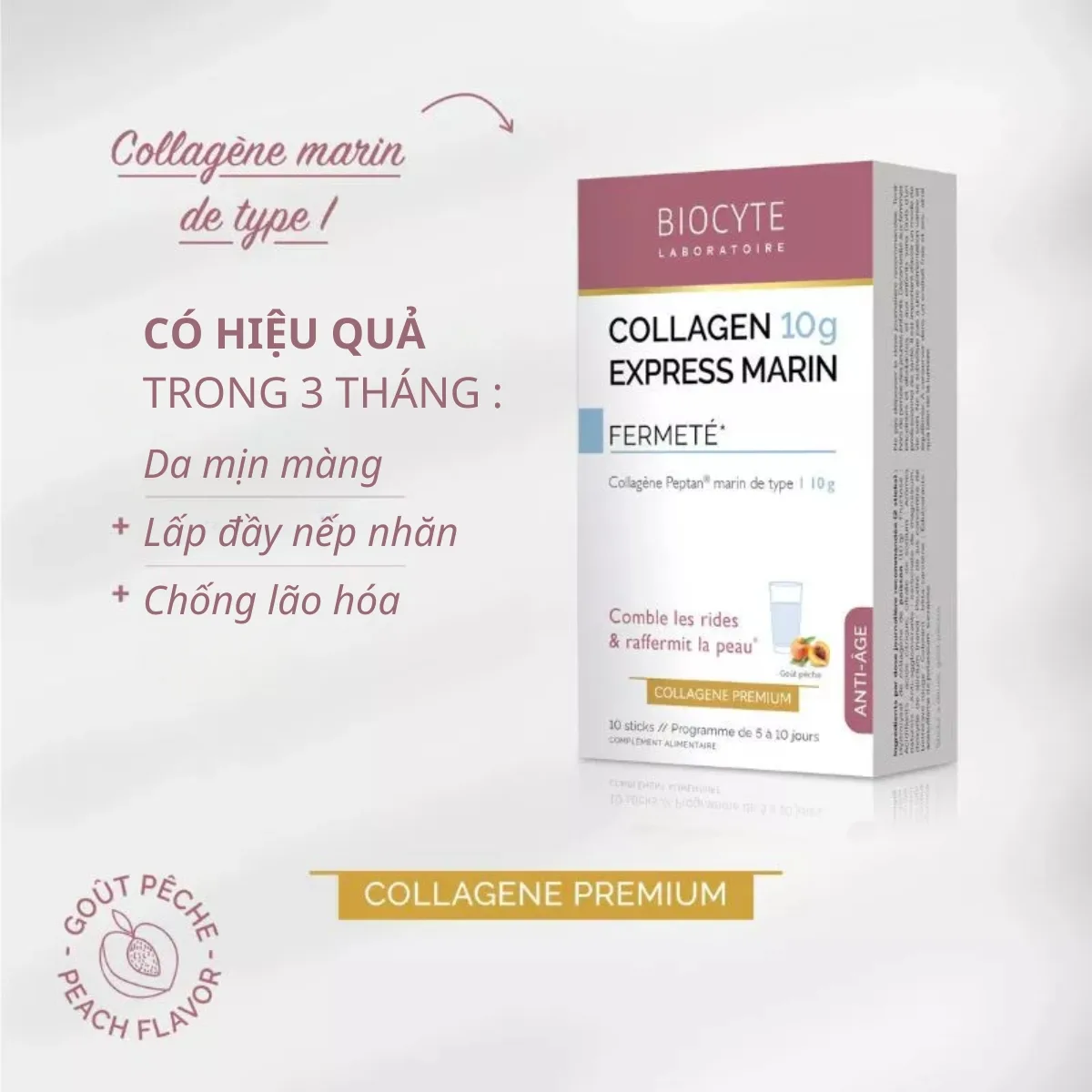 Bột Uống Đẹp Da Biocyte Collagene Express Anti Age