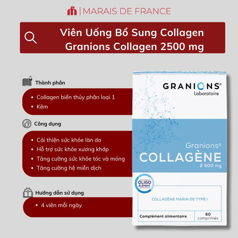 viên uống bổ sung collagen COLLAGEN GRANIONS