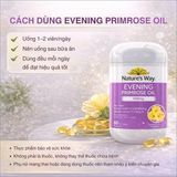 Viên Uống Cân Bằng Nội Tiết Tố Nữ Nature's Way Evening Primrose Oil 1000mg Cách Dùng