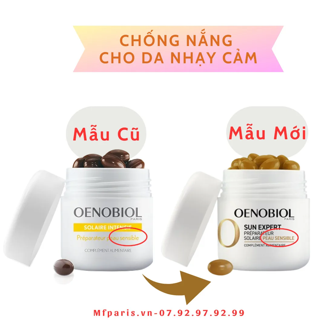 Viên Uống Chống Nắng Cho Da Nhảy Cảm Oenobiol