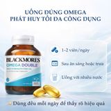 Viên Uống Dầu Cá Blackmores Omega Double High Strength Fish Oil Cách Dùng