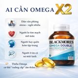 Viên Uống Dầu Cá Blackmores Omega Double High Strength Fish Oil Phù Hợp Với
