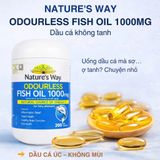 Viên Uống Dầu Cá Nature's Way Odourless Fish Oil 1000mg