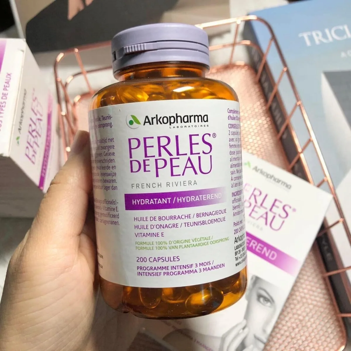Viên Uống Đẹp Da Arkopharma Perles de Peau 200 Viên