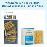 Viên Uống Đẹp Tóc và Móng Bailleul Cystiphane Hair and Nails