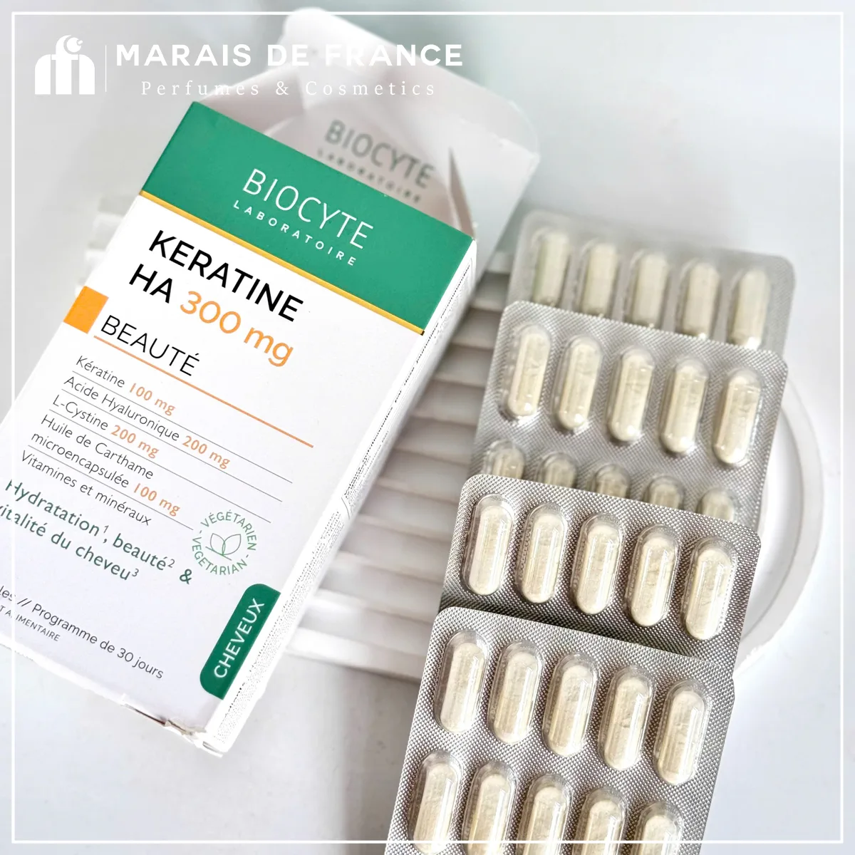 Viên Uống Đẹp Tóc BIOCYTE Keratin HA 300mg 60 Viên Chính Hãng