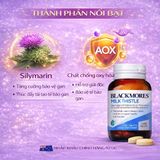Viên Uống Giải Độc Gan Blackmores Milk Thistle 7g Hỗ Trợ Chức Năng Gan Thành Phần Chính