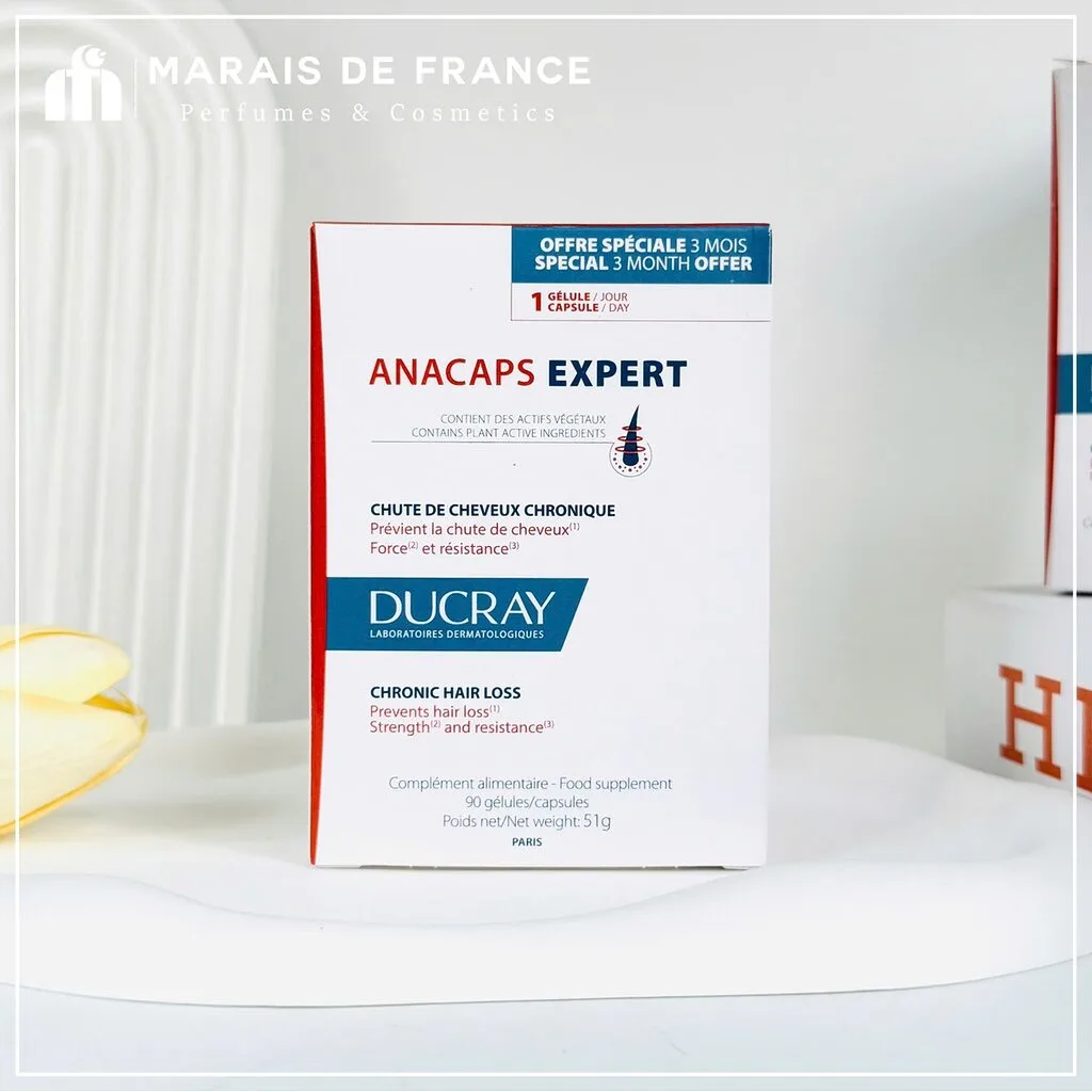 Viên Uống Giảm Rụng Tóc Ducray Anacaps Expert 90 viên