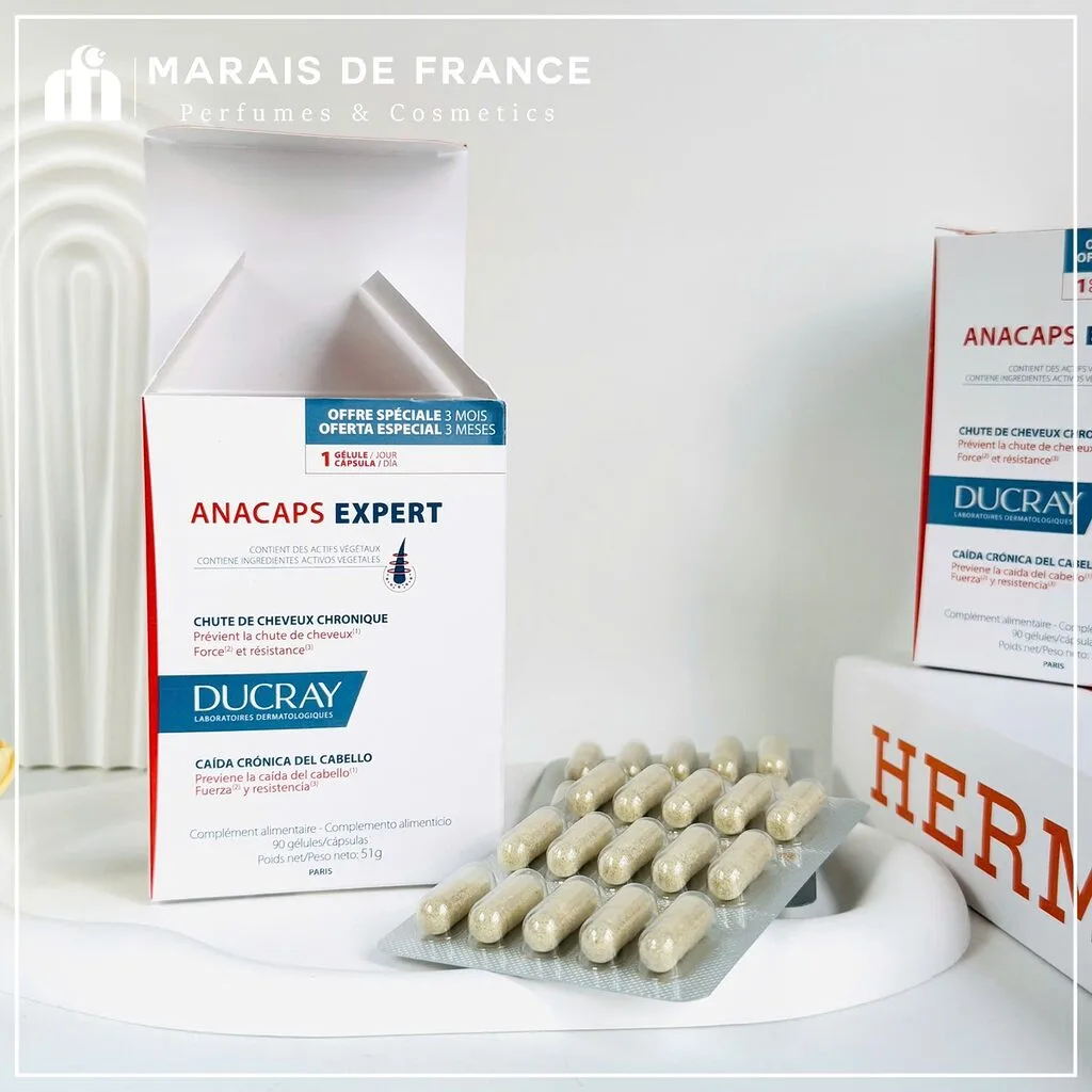 Viên Uống Giảm Rụng Tóc Ducray Anacaps Expert 90 viên