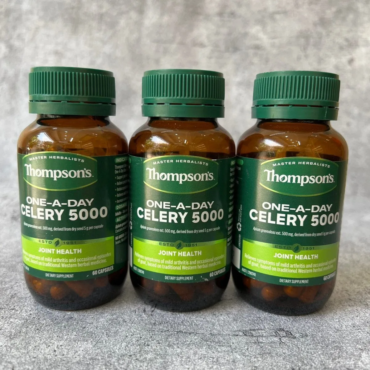 Viên uống hỗ trợ Gout Thompsons Celery 5000mg của úc chính hãng